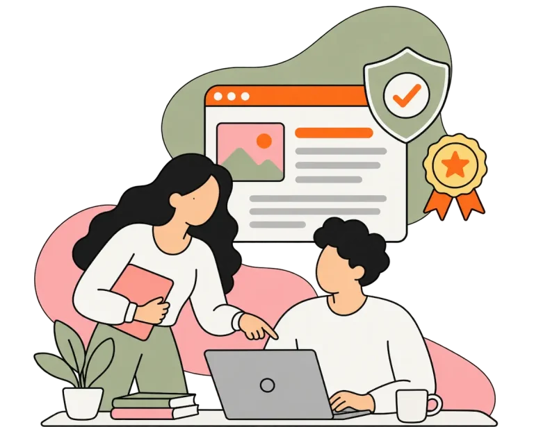 E-E-A-T står för Experience, Expertise, Authoritativeness och Trustworthiness – alltså erfarenhet, expertis, auktoritet och trovärdighet.